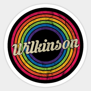 Wilkinson - Retro Rainbow Faded-Style Sticker